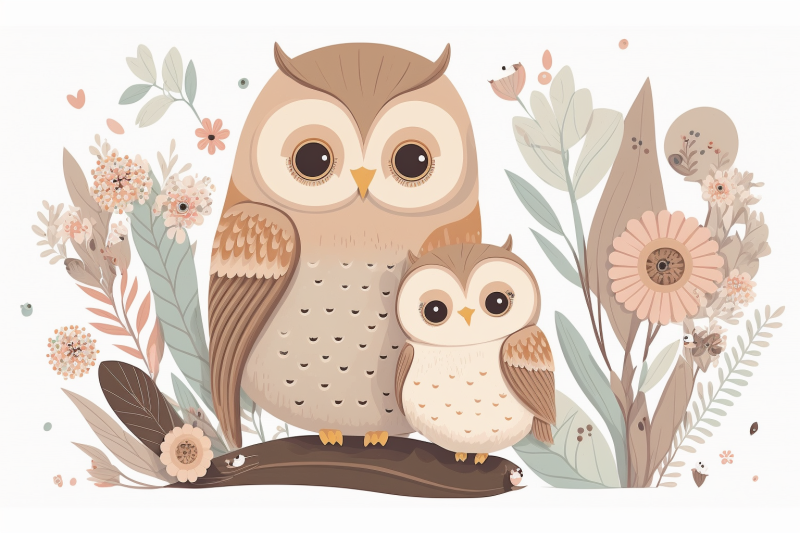 scandinavian-mom-and-baby-owl