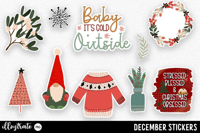 december-stickers-for-cricut-winter-stickers