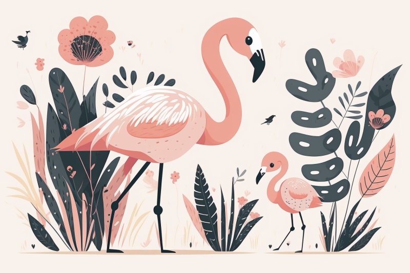 scandinavian-mom-and-baby-flamingo