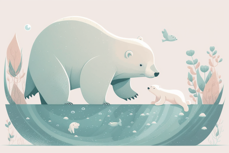 scandinavian-mom-and-baby-polar-bear