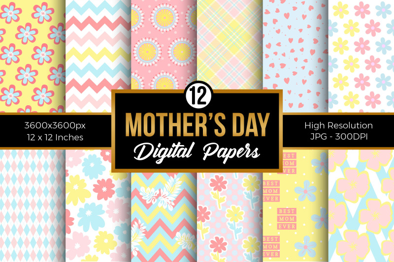 mother-039-s-day-spring-floral-pattern-digital-papers