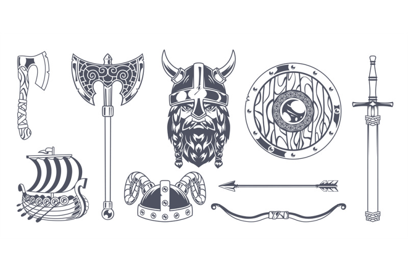 vikings-nordic-agressive-warrior-stuff-sword-axe-helmet-armor-skull-h