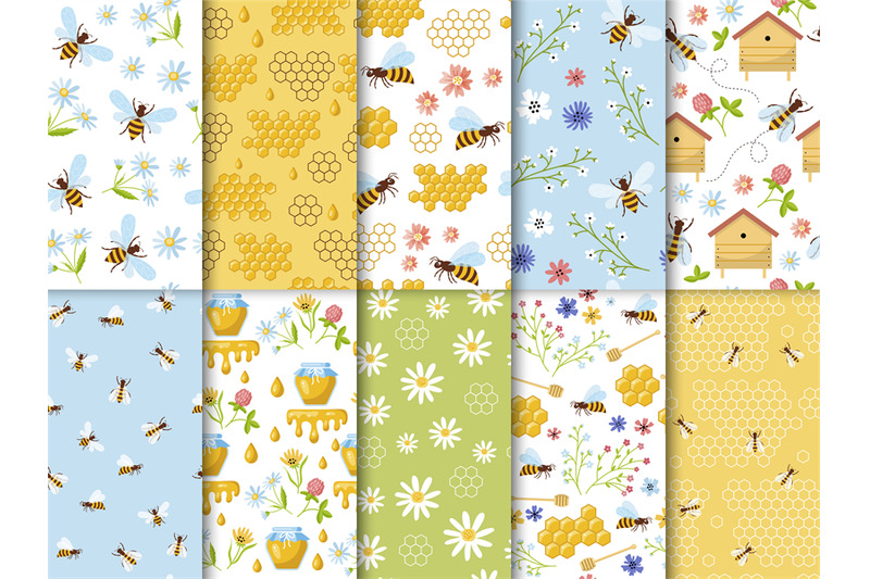 apiary-pattern-wax-bees-healthy-natural-honey-farms-recent-vector-sea