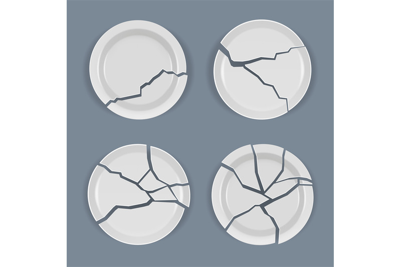 crack-plates-realistic-damaged-dishware-table-wrek-kitchen-utensil-de