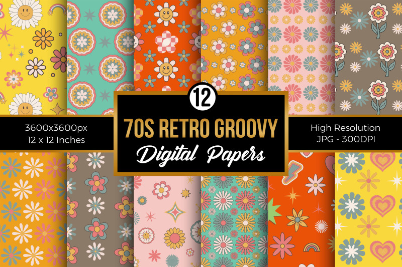 70s-retro-groovy-flowers-digital-papers