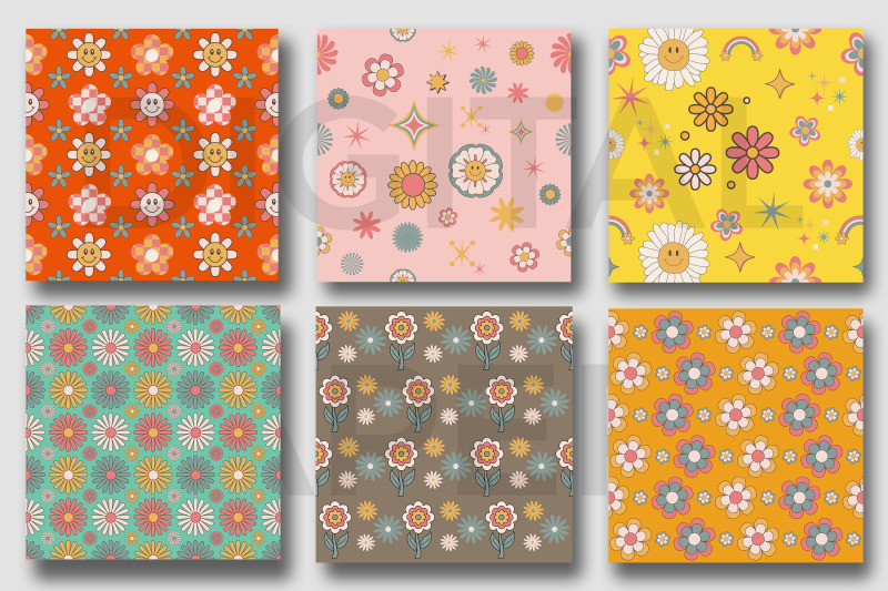 70s-retro-groovy-flowers-digital-papers