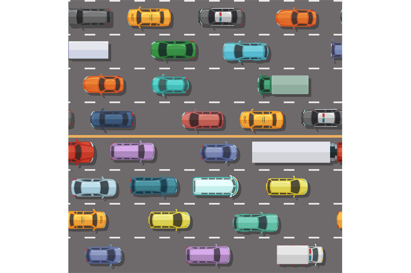 cars-pattern-machines-on-road-city-heavy-traffic-swanky-vector-seamle