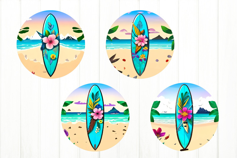 summer-beach-earring-png-round-earring-sublimation