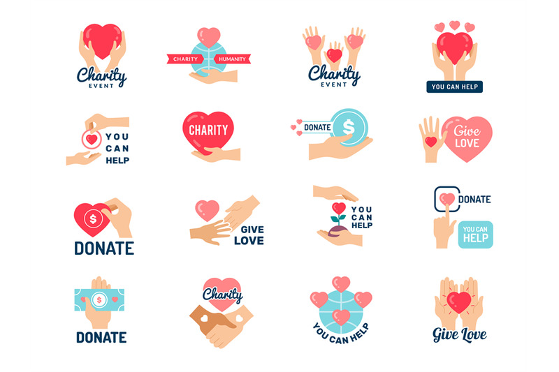 donation-logo-charity-and-humanity-symbols-for-business-identity-rece