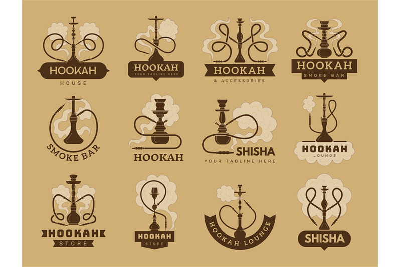 hookah-badges-smoke-club-logotypes-in-oriental-style-hookah-club-logo