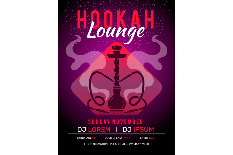 hookah-poster-retro-style-oriental-placard-invitation-for-hookah-smok