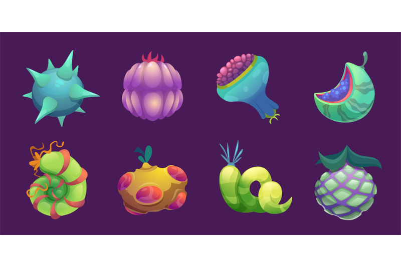 fantasy-fruits-fairytale-decorative-comic-plants-magic-fruits-for-gam