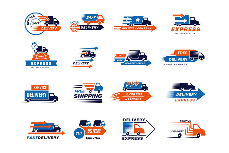 delivery-services-emblem-and-logos-with-various-transport-for-deliver