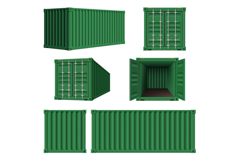 steel-containers-realistic-cargo-cage-shipping-steel-containers-decen