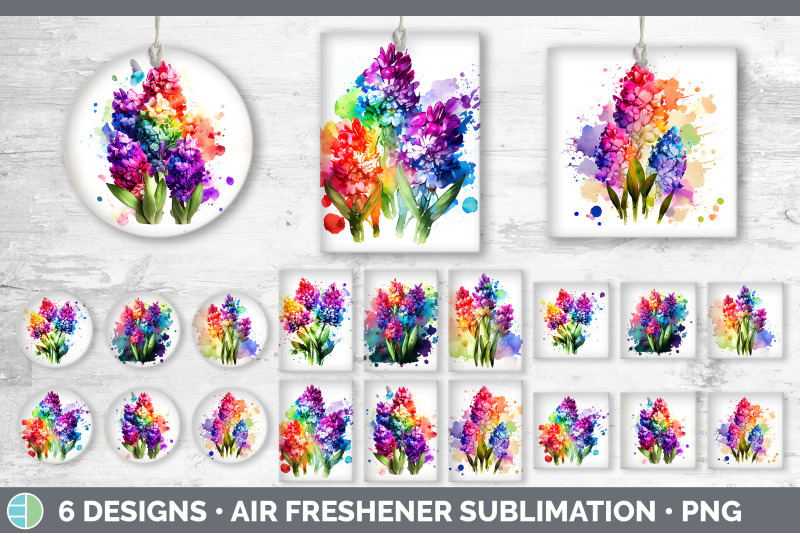 rainbow-hyacinth-flowers-air-freshener-sublimation-car-freshener-des