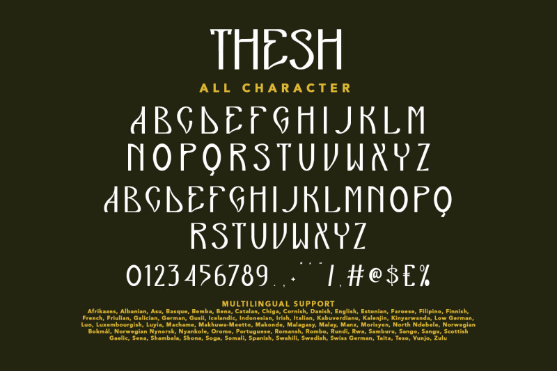 thesh-decorative-sans-display-font
