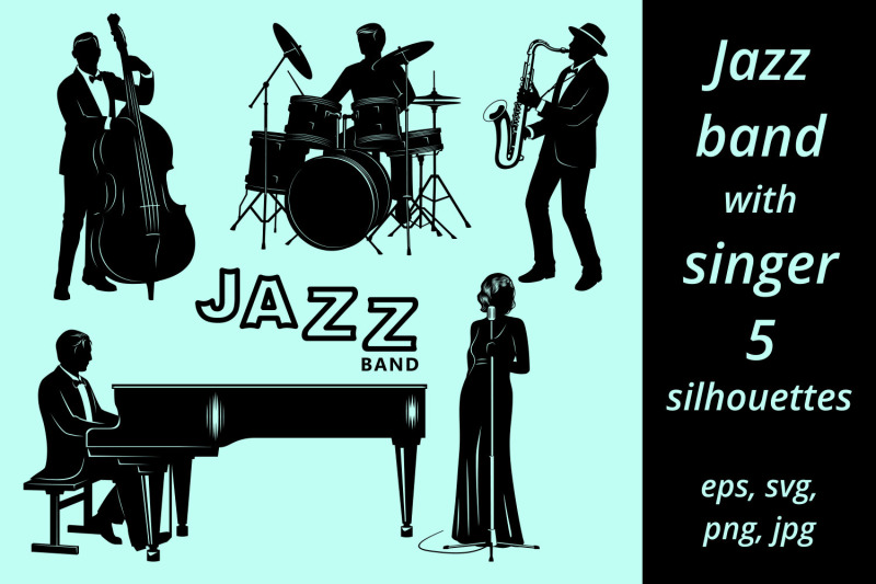 jazz-band-with-singer-silhouettes
