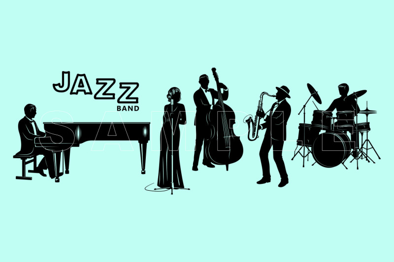 jazz-band-with-singer-silhouettes