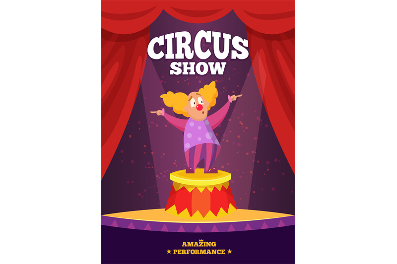 circus-show-colored-entertainment-placard-invitation-for-circus-show