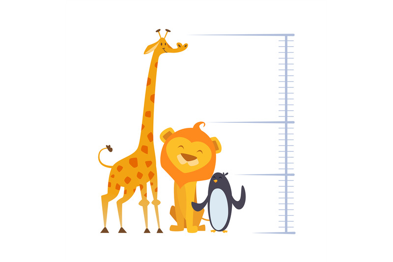 growth-check-animals-of-different-heights-for-kids-measures