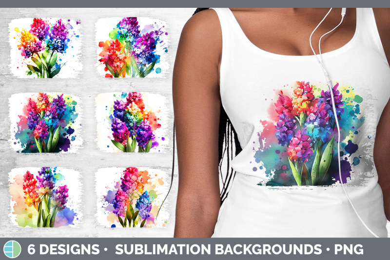 rainbow-hyacinth-flowers-distressed-background-sublimation-backgroun
