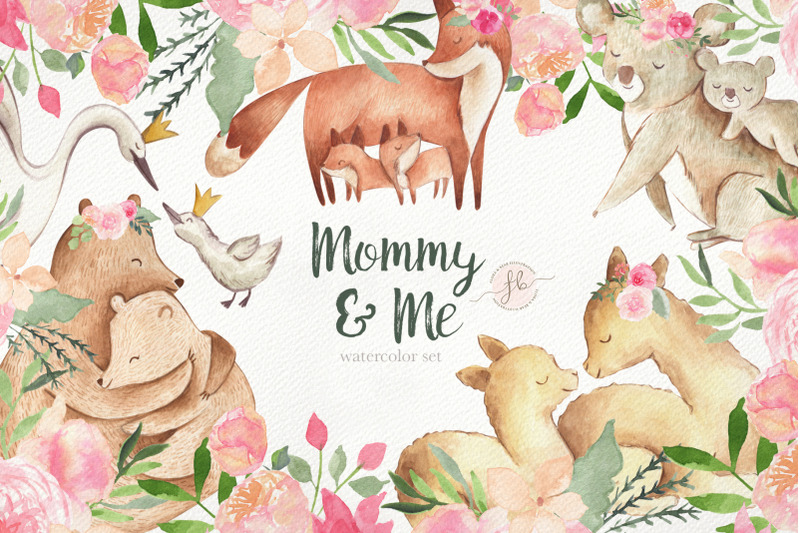 mother-039-s-day-watercolor-set-cute-animals