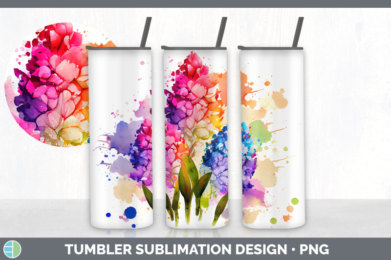 rainbow-hyacinth-flowers-tumbler-sublimation-20-oz-skinny-tumbler-de