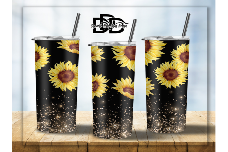 20-oz-black-sunflower-glitter-tumbler-wrap