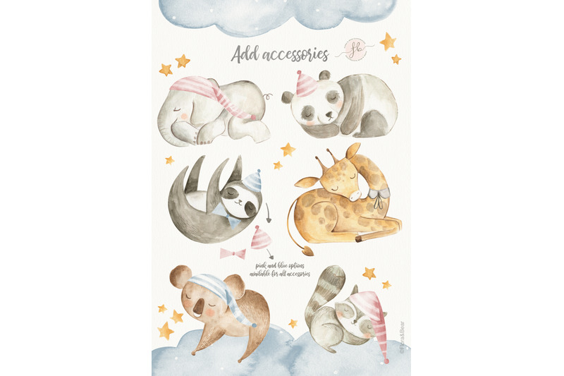 sleeping-animals-watercolor-set