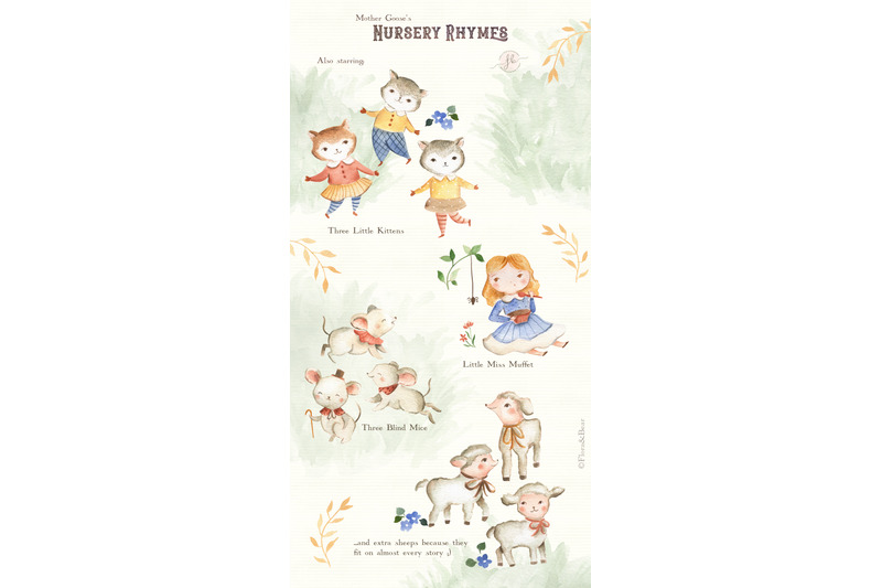 nursery-rhymes-mother-goose-clipart-set