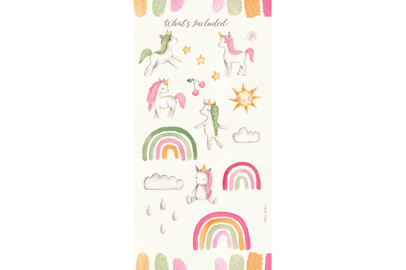 baby-unicorns-watercolor-clipart