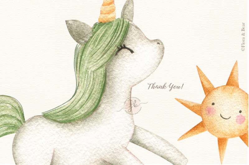 baby-unicorns-watercolor-clipart