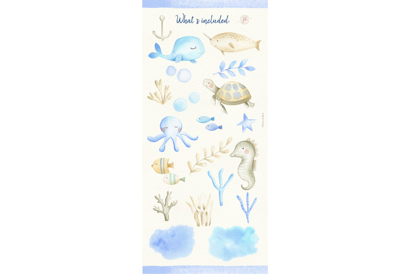 sea-animals-watercolor-illustration-set