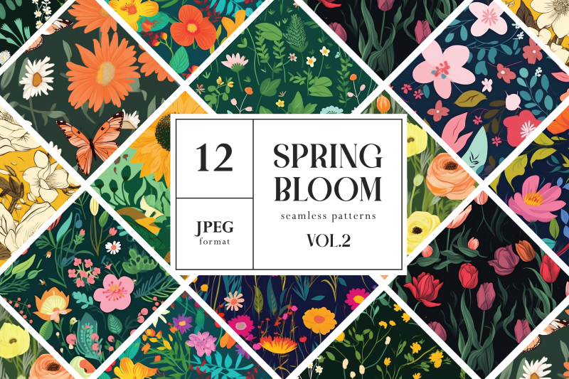 spring-bloom-seamless-patterns-vol-2
