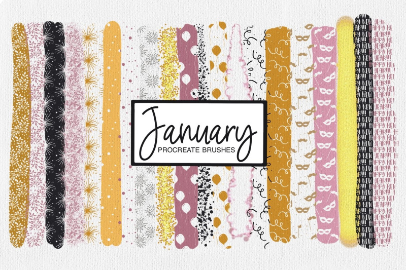 january-procreate-pattern-brushes-glitter-procreate