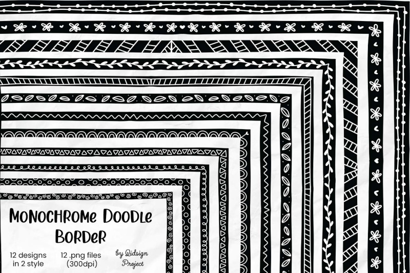 12-monochrome-doodle-border-doodle-border-planner