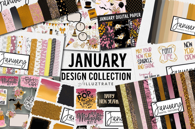 january-design-collection-brushes-clipart-and-patterns