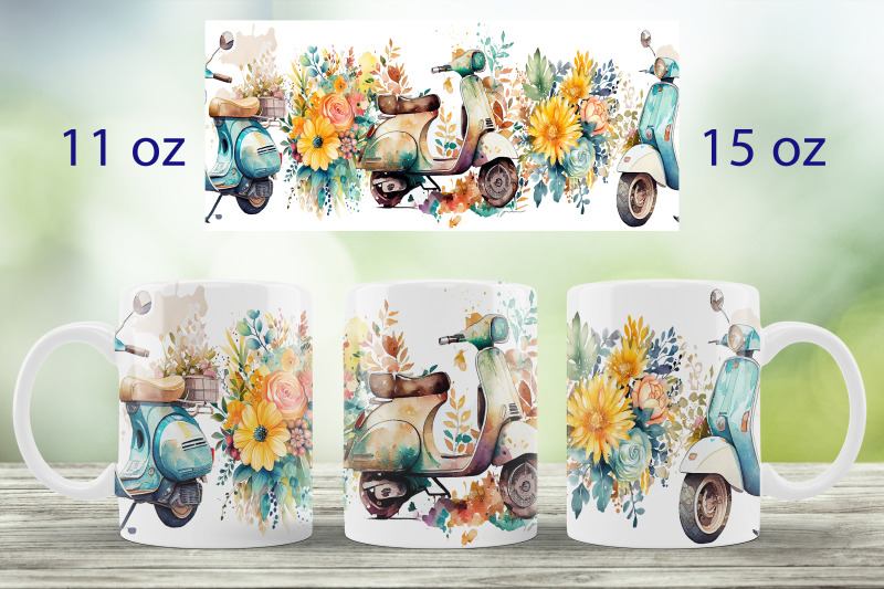 spring-mug-wrap-design-floral-motorcycle-mug-sublimation-png