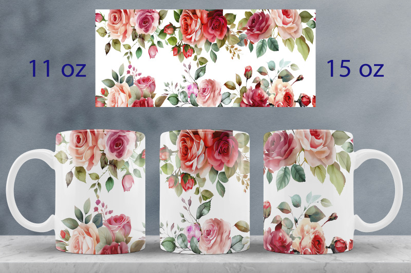 red-roses-mug-wrap-design-floral-mug-sublimation-png-blossom