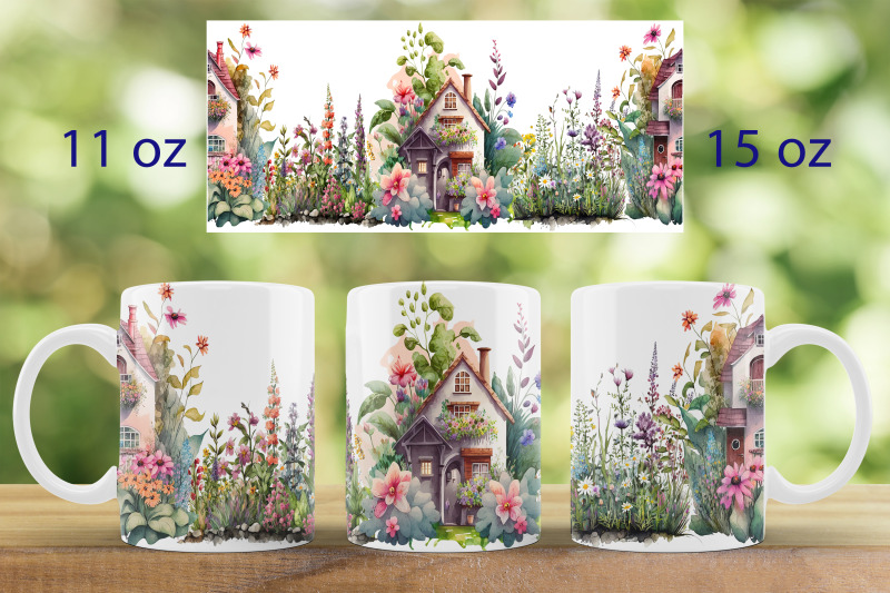 spring-house-mug-wrap-design-garden-mug-sublimation-png