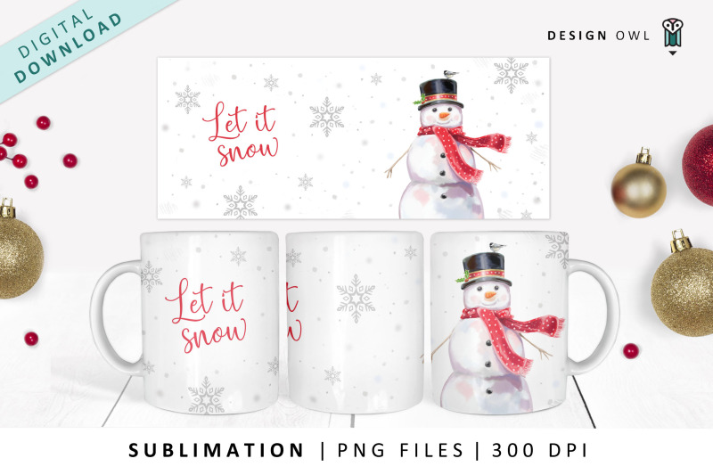 traditional-snowman-design-christmas-mug-wrap-png