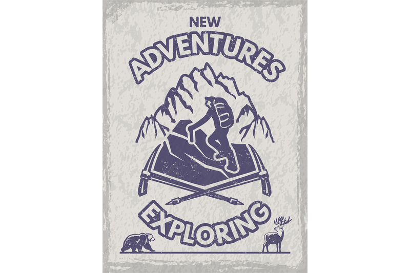 adventure-placard-mountain-hiking-and-exploring-vector-poster-with-p