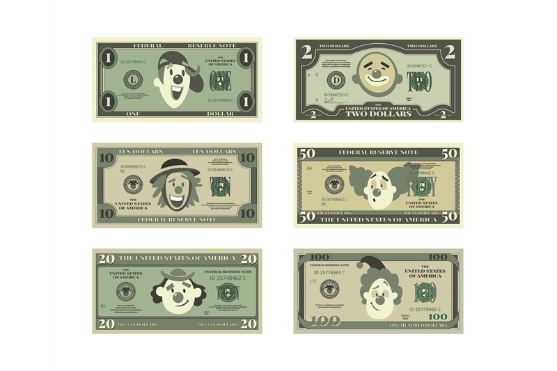 money-template-print-design-of-money-with-funny-clown-faces-vector-p