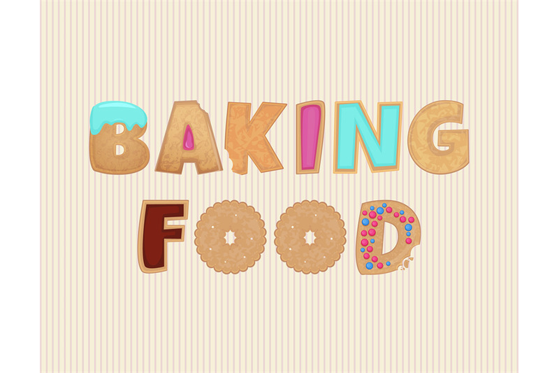 baking-food-decorative-title-visualization-with-funny-letters-vector