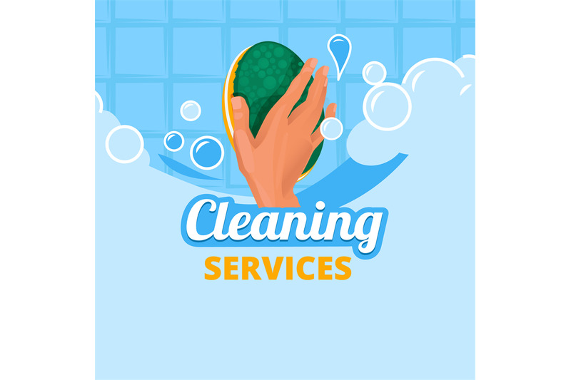 cleaning-service-background-with-hand-holding-washcloth-and-soap-bubb