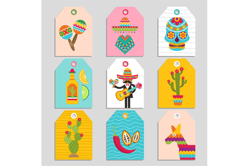 mexican-cards-authentic-design-tags-with-mexican-symbols-vector-prin