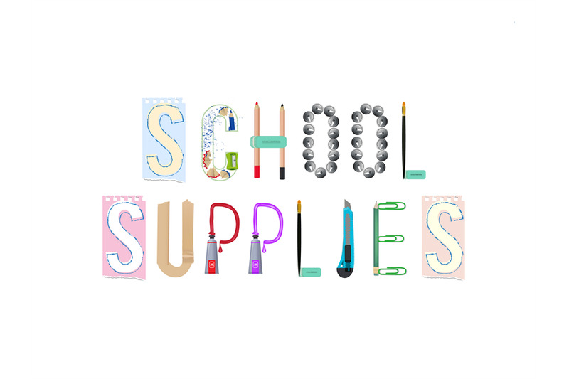 school-supplies-alphabet-letters-with-stationery-tools-vector-templat