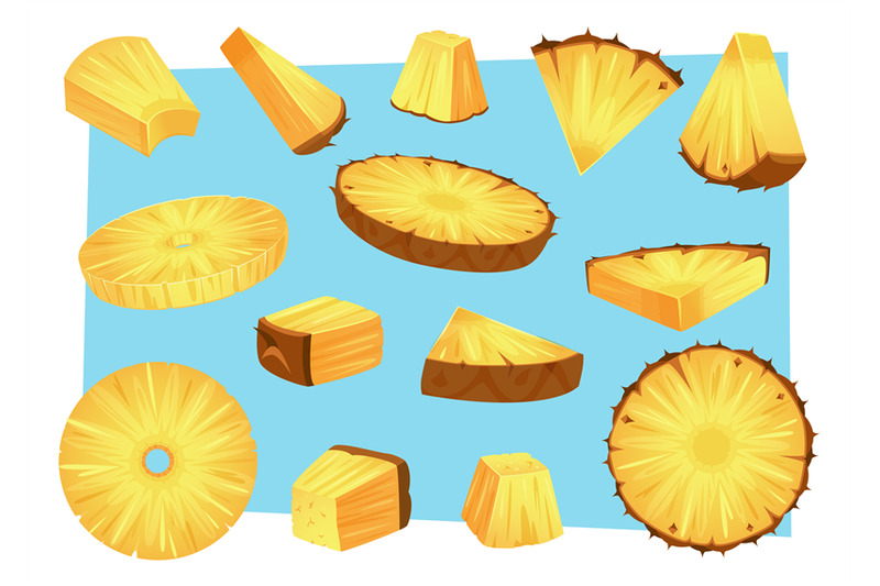 pineapples-sliced-cartoon-natural-fruits-tropical-pineapple-pieces-co