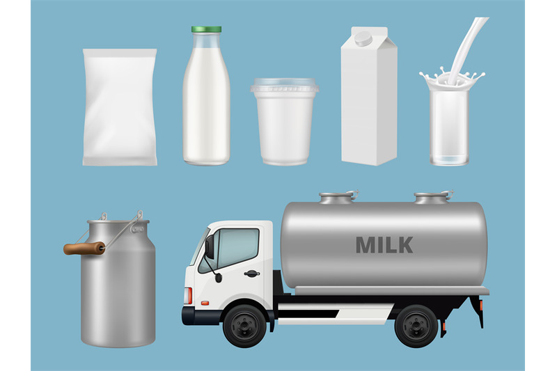 dairy-products-containers-for-liquid-milk-food-cans-jars-glass-bottle