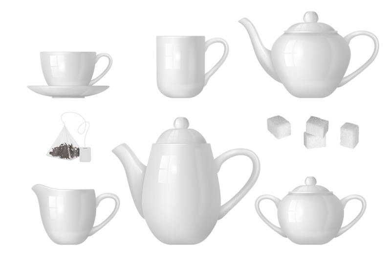 tea-time-realistic-kettle-sugar-bowls-cups-for-hot-drinks-decent-vect